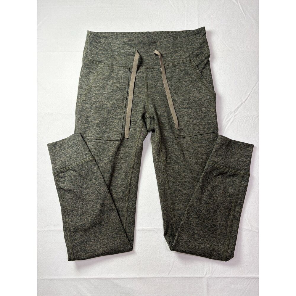 Aerie Chill Play Move High Rise Joggers Leggings Olive Green Heather Small